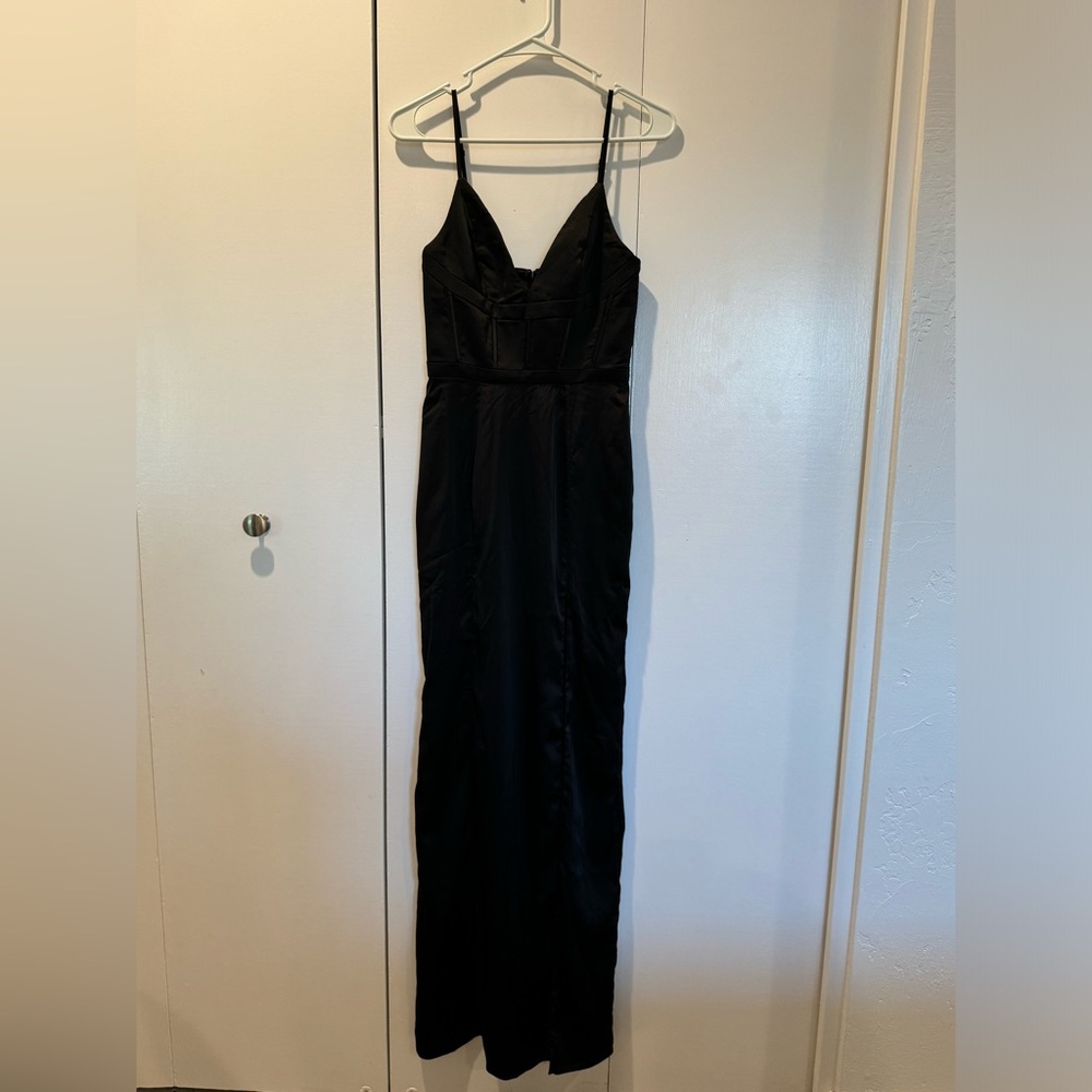 Long black sexy dress